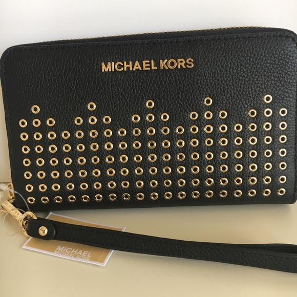 MICHAEL KORS HAYES WRISTLET/PHONE CASE NWT - Picture 2 of 8